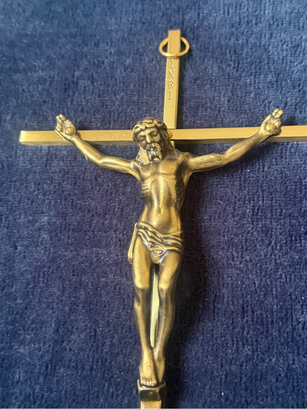 Gold Tone Crucifix Wall Cross - Home Accents